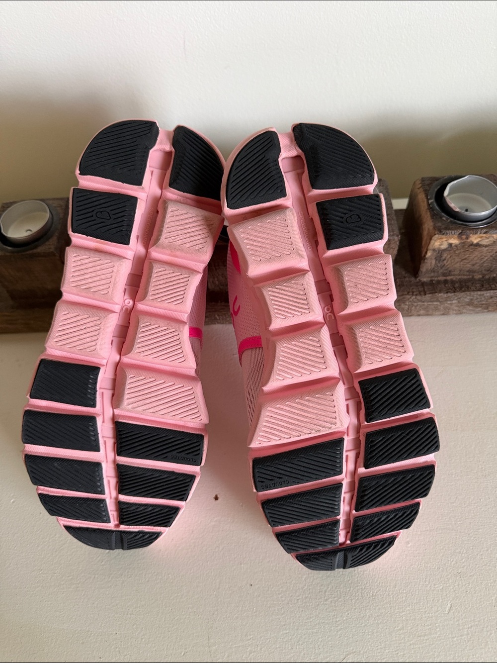 On Running Women's Pink Gradient Athletic Sneakers - Picture 5 of 5